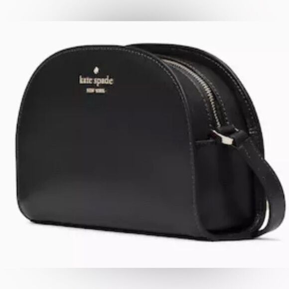 NWT Kate Spade New York Black Perry Leather Dome Crossbody - Picture 2 of 6